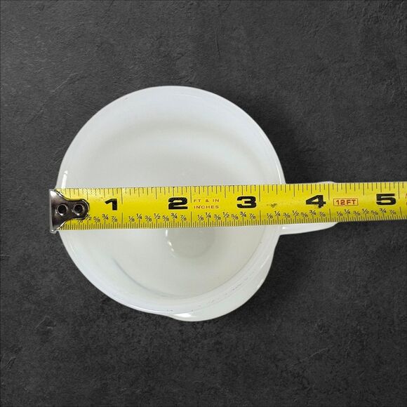 Vintage © Walt Disney World Productions Julie Milk Glass Pedestal Mug Blue White - Picture 9 of 9